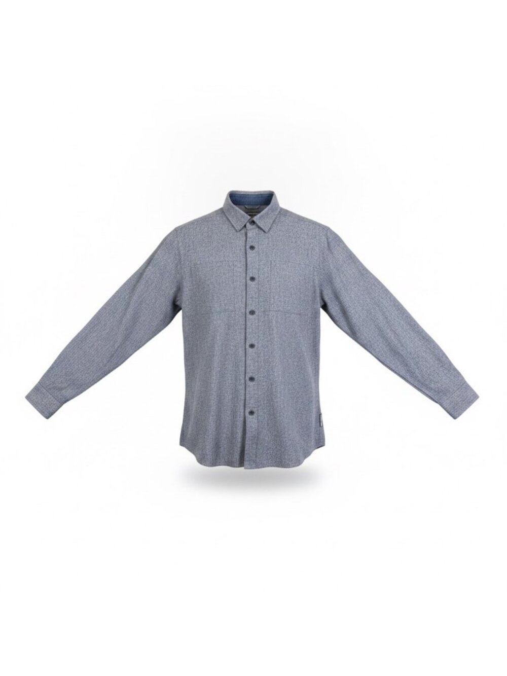 Eddie Bauer Mens Blue Long-Sleeve Button Up Shirt Classic Fit Size S